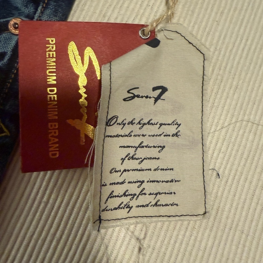 Seven7 Blue Flare Wide Leg Jeans - Picture 8 of 11